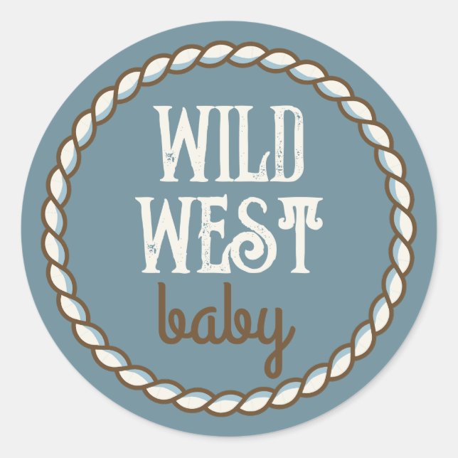 Wild West Baby Sticker (Vorderseite)
