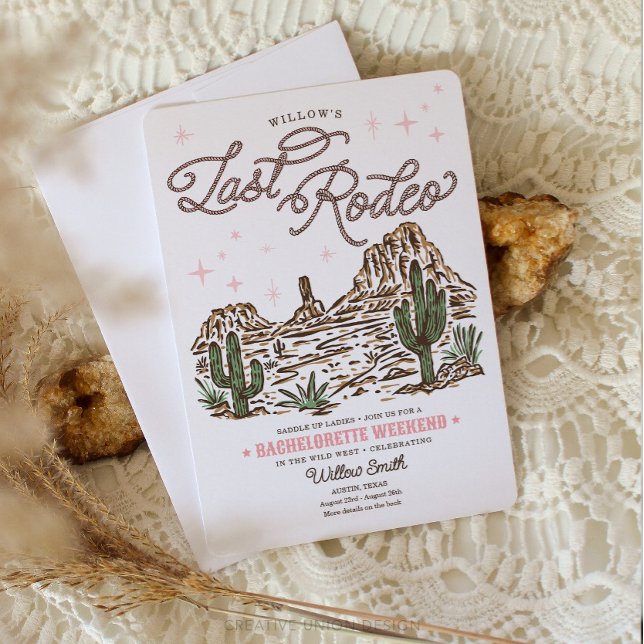 Wild West Bachelorette Letzte Rodeo Tour Einladung (Von Creator hochgeladen)