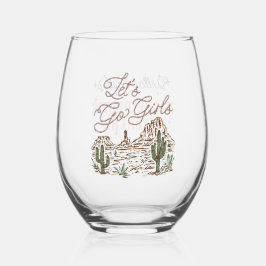 Wild West Bachelorette Locarno on Ice Weinglas Ohne Stiel