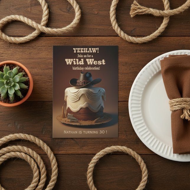 Wild West Birthday Einladung (Von Creator hochgeladen)