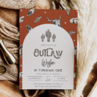 Wild West Birthday Einladung | Cowboy - Einladung
