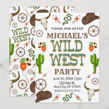 Wild West Birthday Invitation