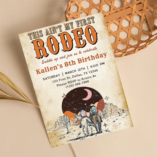 Wild West Birthday Western Cowboy Birthday Einladung (Von Creator hochgeladen)
