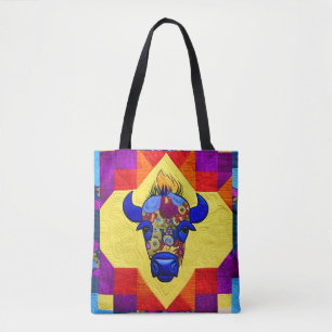 Wild West Bison quilt like Design