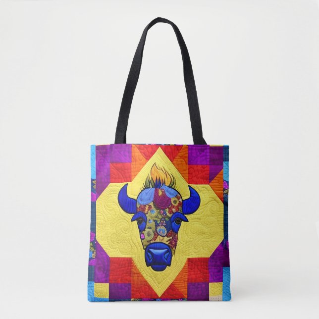 Wild West Bison quilt like Design (Vorderseite)