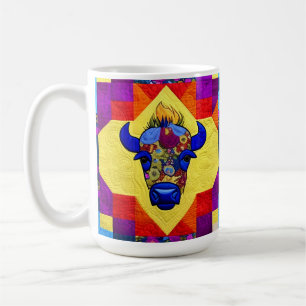 Wild West Bison quilt like Design Kaffeetasse