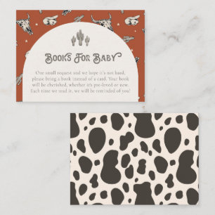 Wild-West-Bücher für Babykarten   Western Baby Begleitkarte