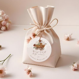 Wild West Country Western Floral Wagon Babydusche Geschenkanhänger