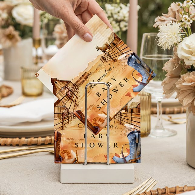 Wild West Cowboy Baby Shower Serviette (Von Creator hochgeladen)