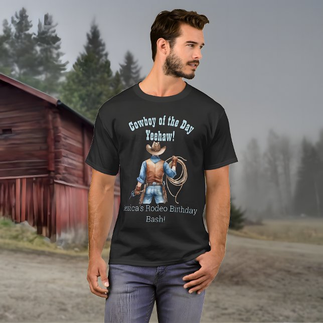Wild West Cowboy Birthday T - Shirt (Von Creator hochgeladen)