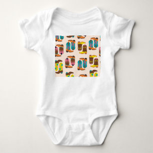 Wild West Cowboy Boots: Modekonzepte Muster Baby Strampler