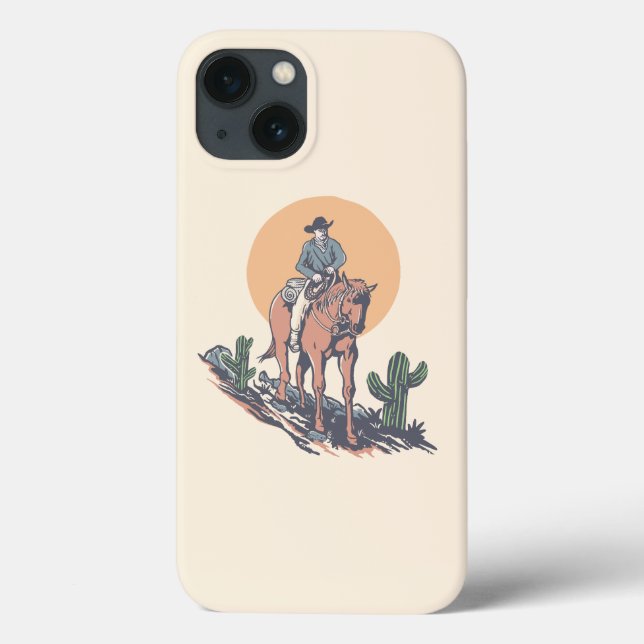 Wild West Cowboy Case-Mate iPhone Hülle (Rückseite)