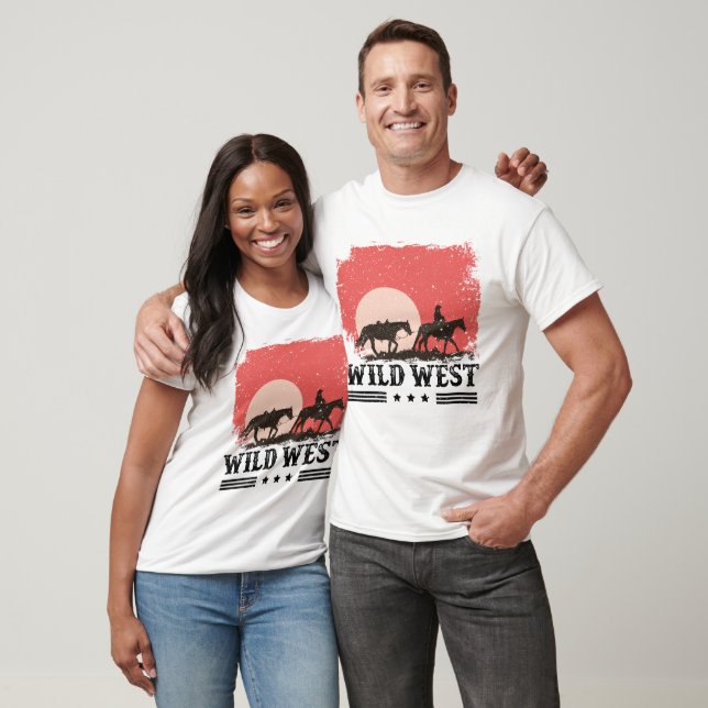 Wild West Cowboy Cowgirl T-Shirt (Unisex)