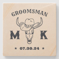 Wild West Cowboy Monogram Trauzeuge Trauzeuge