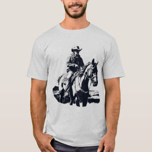 Wild West Cowboy Pferdereiten T-Shirt