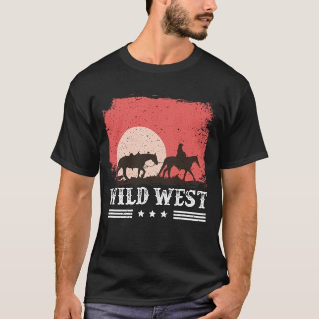 Wild West Cowboy T-Shirt (Vorderseite)