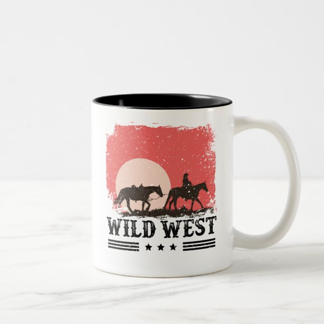 Wild West Cowboy Tasse (Rechts)