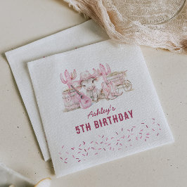 Wild West Cowgirl Kindergeburtstag Party Serviette
