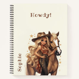Wild-West-Cowgirl Notizbuch