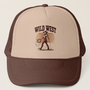 Wild-West-Cowgirl – Retro Truckerkappe