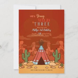 Wild-West-Einladung Einladung