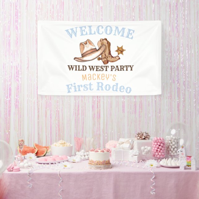 Wild West First Rodeo Geburtstagspartei Banner (Party)