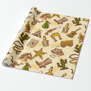 Wild West Geschenkpapier