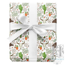 Wild-West-Geschenkpapier