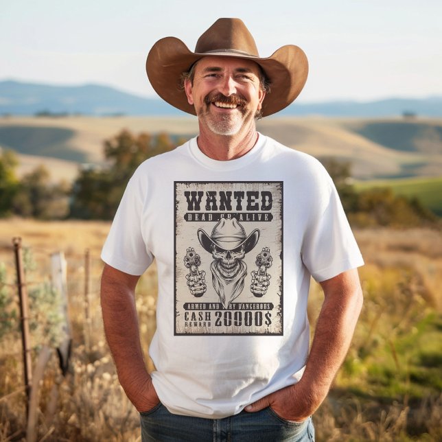 Wild West Gewollt Poster T-Shirt (Von Creator hochgeladen)