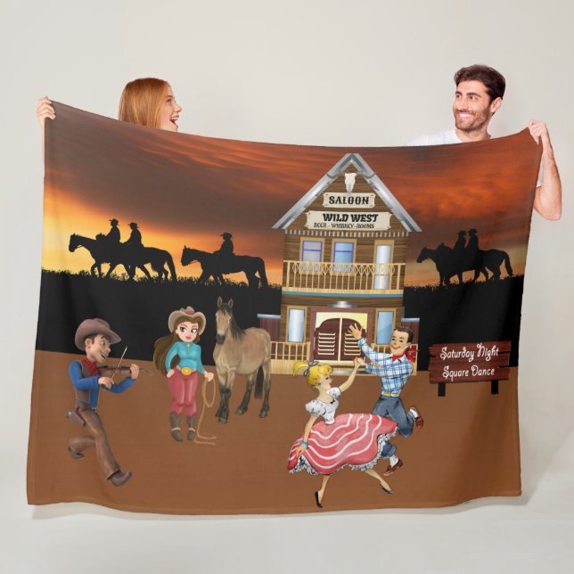 Wild West Jamboree Fleece-Decke Fleecedecke (Beispiel)