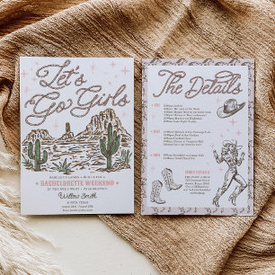 Wild West Junggesellinnenabschied Los geht's, Mäde Einladung