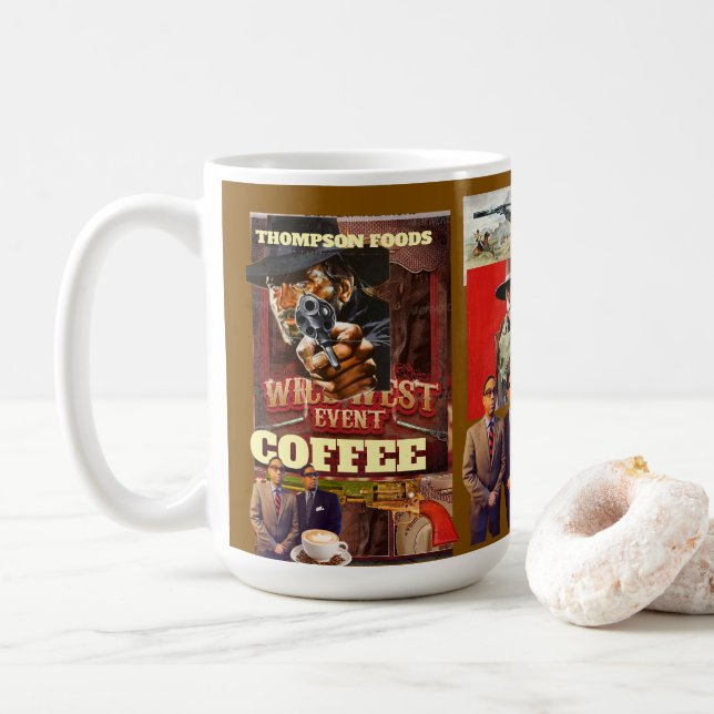 WILD WEST KAFFEE KAFFEETASSE (Mit Donut)