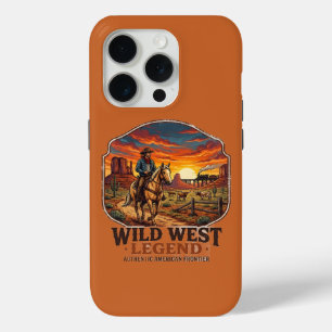 Wild-West-Legende Vintage-Cowboy-Sonnenuntergang-G Case-Mate iPhone Hülle