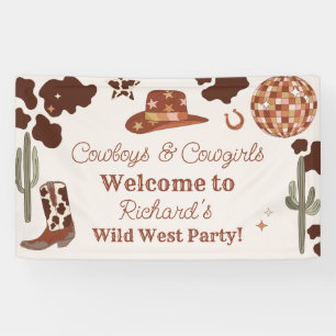Wild West Party Boy Rodeo Geburtstagsparty Willkom Banner