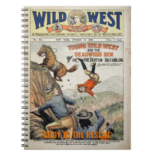 Wild West Personalize Name Sprichwort Gift Notizblock