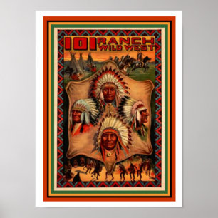 Wild West Ranch Poster 12 x 16