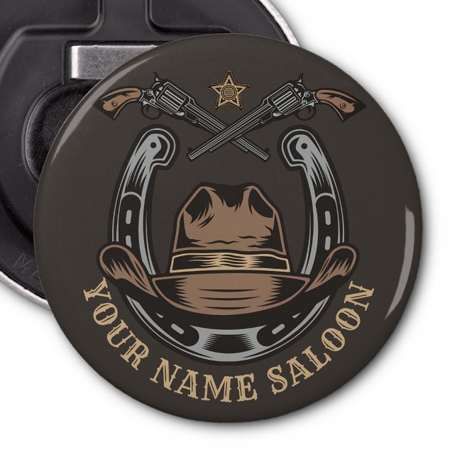 Wild West Revolver Horseshoe Western Cowboy Saloon Flaschenöffner (Von Creator hochgeladen)
