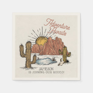 Wild West Rodeo Baby Shower Serviette