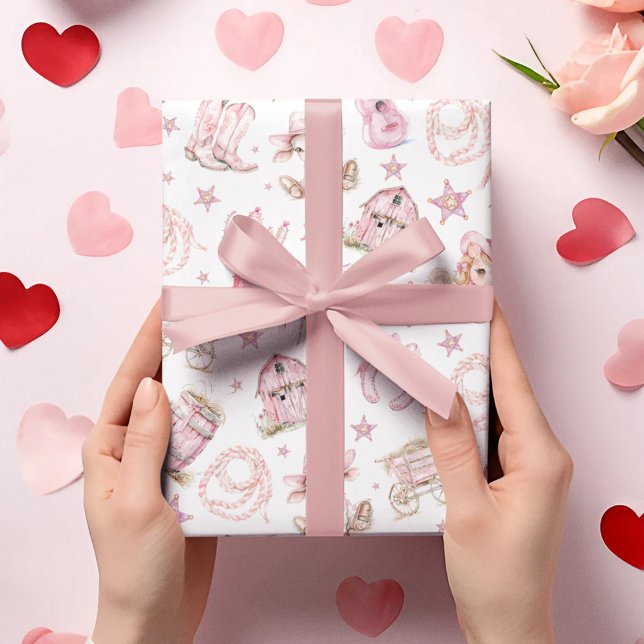 Wild West Rodeo Cowgirl Geschenkpapier Set (Von Creator hochgeladen)