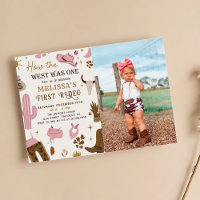 Wild West Rodeo Cowgirl Ranch Birthday Foto