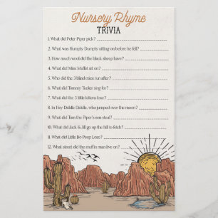 Wild West Rodeo Kinderzimmer Rhyme trivia Babydusc