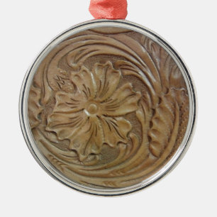 Wild West Rose Silbernes Ornament