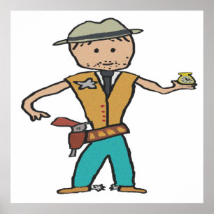 Wild West Sheriff Poster