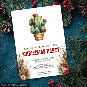 Wild West-Typografie Weihnachtsfeier digital   Einladung