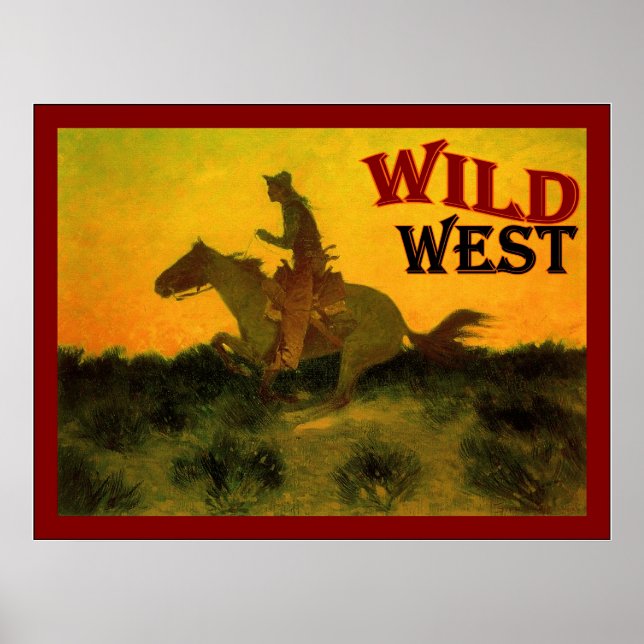 Wild West ~ Vintage Poster (Vorne)