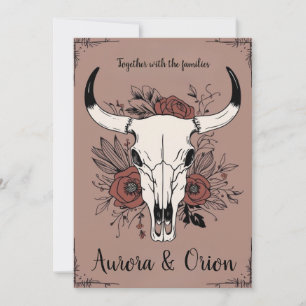 Wild West Western boho Hochzeitseinladungen Einladung