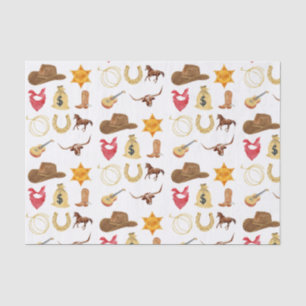 Wild West Western Country Rodeo jedes Alter Geburt Seidenpapier