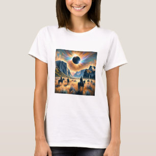 Wild West Wonder: Frauen-Eclipse-T-Shirt T-Shirt