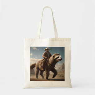 "Wild West Wonders: Cowboy Riding a Sloth Horse" Tragetasche