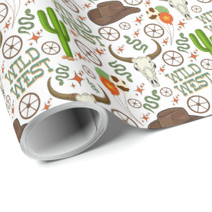 Wild West Wrapping Paper Geschenkpapier